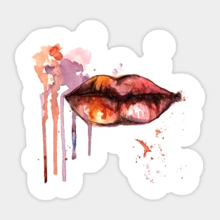 Abstract art lips Sticker